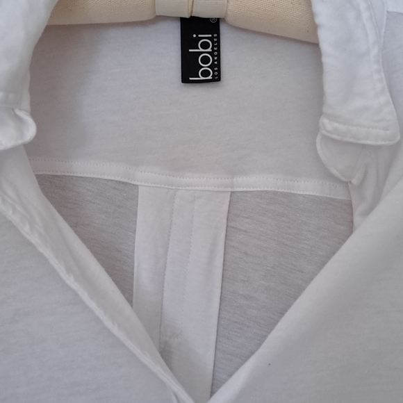 Cotton Jersey Button Down Shirt/Blouse - Picture 11 of 13